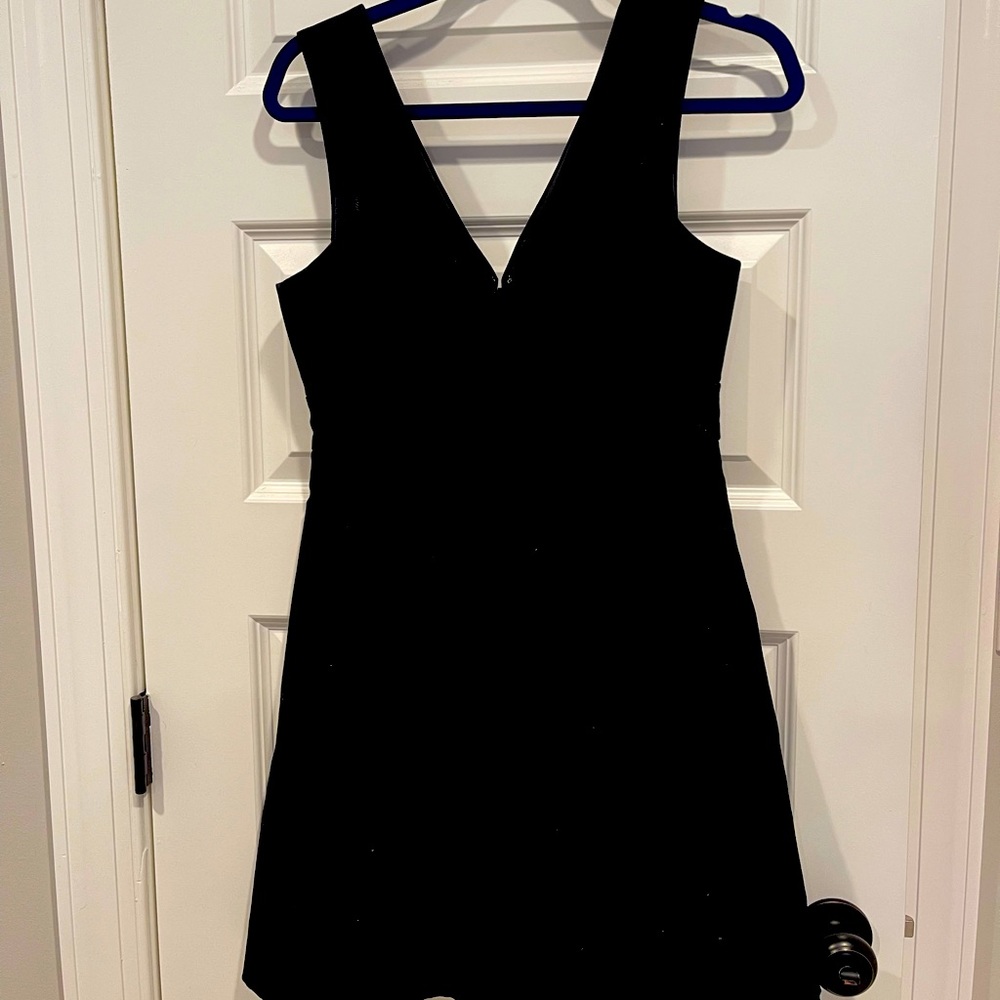 Deep V pleated JCREW cocktail dress